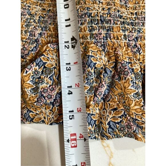 NEW Natural Life Mix & Match Smocked Crop Top Sz L Floral - Picture 9 of 9